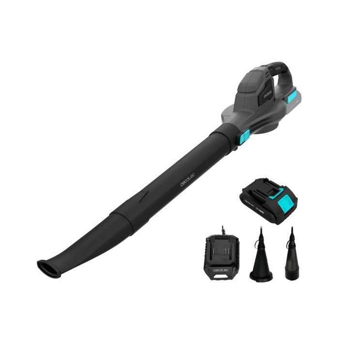 Cecotec AirForce 2500 Agile Soplador de Hojas Inalambrico - Bateria 21V 2Ah - Varias Velocidades - Incluye Accesorios - Velocida