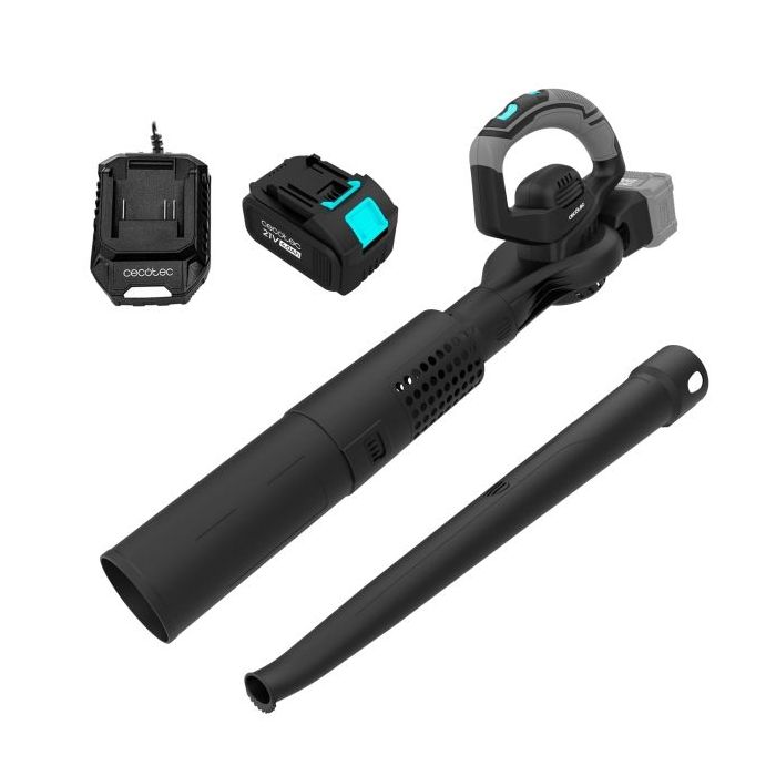 Cecotec AirForce 2in1 MultiFunction Soplador de Hojas Inalambrico - 3000W - Bateria 21V 4Ah - Incluye Accesorios - Velocidad has