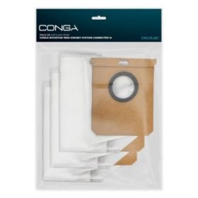 Cecotec Pack de 3 Bolsas para Conga Rockstar 11500 Odyssey Station Connected Ia - Color Blanco