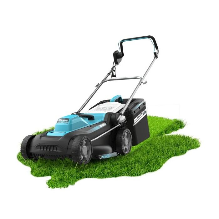 Cecotec Terrenator 360 Flex Z Cortacesped Electrico - 1500W - Capacidad 40L - Velocidad 3400rpm - Deposito de 40L - Ancho de Cor