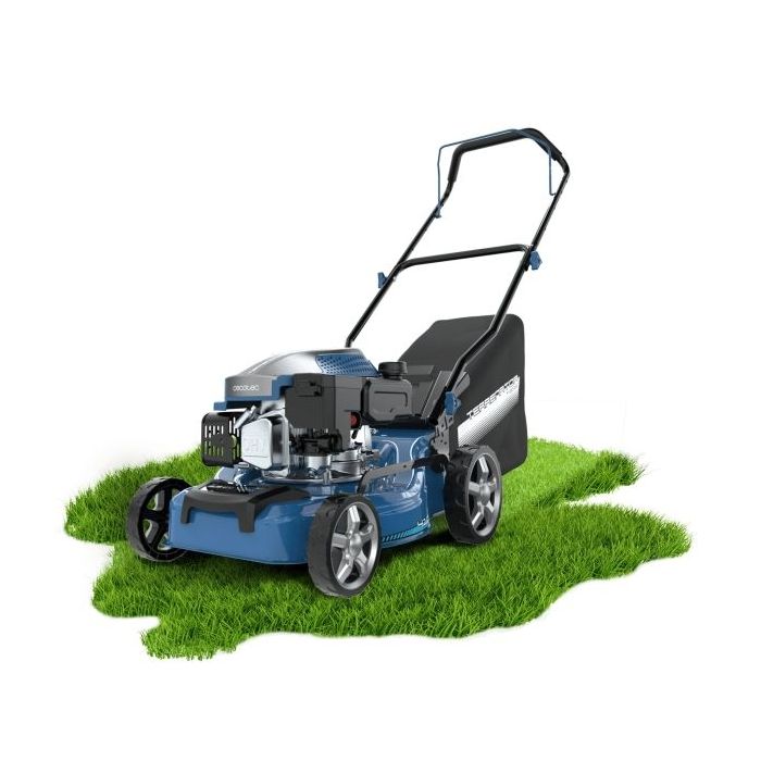 Cecotec 2700.41 Total Z Cortacesped de Gasolina - Deposito 0.8L - Ancho de Corte 41cm - Motor de 144cc - Tanque de Aceite 0.5 L
