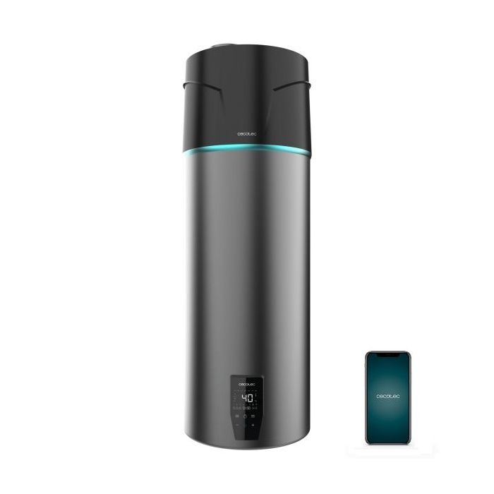 Cecotec AeroThermal 120 Water Connected Termo con Aerotermia de 120L - Pantalla Tactil - Temperatura Regulable - Control por App