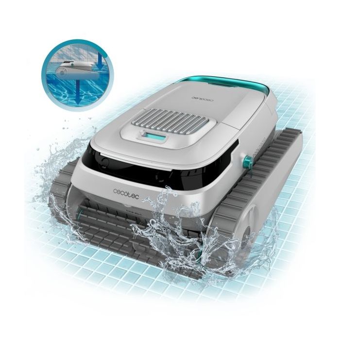 Cecotec Conga Pooldroid 5000 TotalClean Pearl Robot Limpiapiscinas hasta 100m2 - Succion 150 L/min - Autonomia 120min - Filtrado