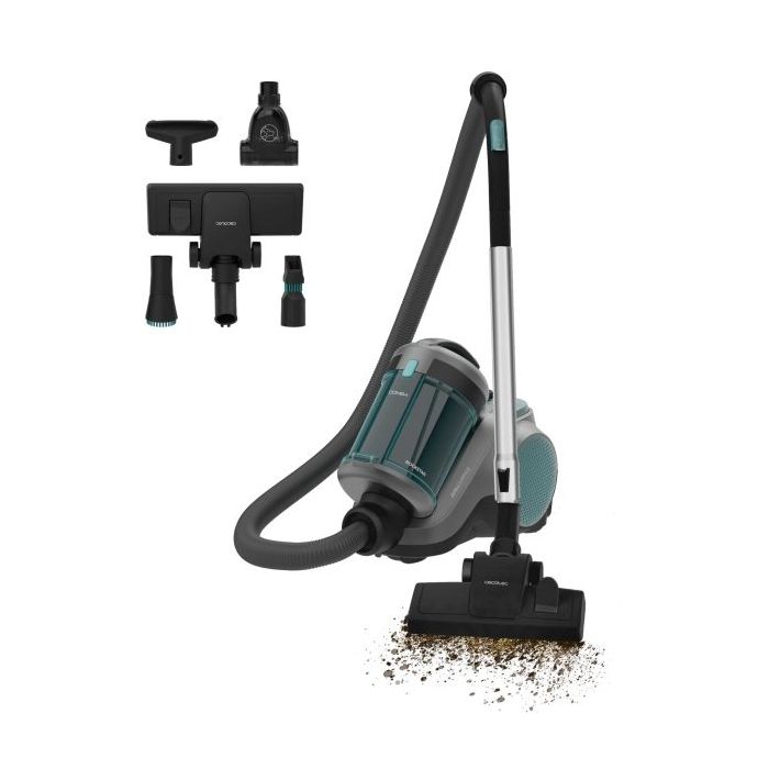 Cecotec Conga Rockstar Cyclonic Powerbag Aspirador de Trineo - 900W - 20kPa - Uso con y sin Bolsa - Deposito de 2L - Radio de 10