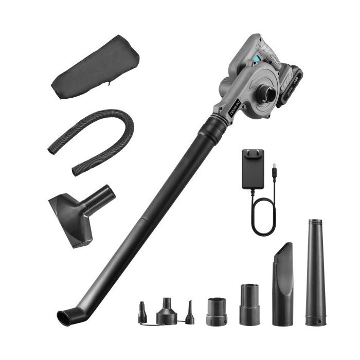 Cecotec AirForce 2120 FreeMove Soplador de Hojas Inalambrico - Bateria 21V 2Ah - Incluye Accesorios - Multifuncion - Velocidad h