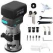 Cecotec MultiShape 2000 Liberty Fresadora de Mano Inalambrica - Bateria 21V 4Ah - Sistema de Extraccion de Polvo - Incluye Acces