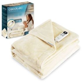 Cecotec HeatConfort Calma Manta Electrica - 115W - Apagado Automatico - 10 Niveles de Calor - Control LCD Extraible - Lavable a