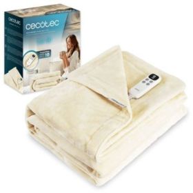 Cecotec HeatConfort Calma Manta Electrica - 115W - Tecnologia PTC y NTC - 10 Niveles de Calor - Temporizador - Apagado Automatic