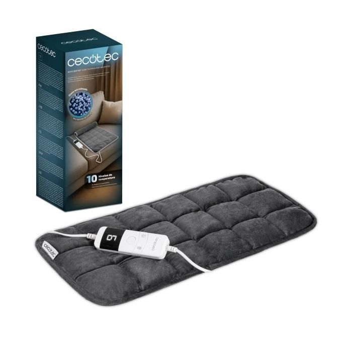 Cecotec HeatConfort 4000 ThermalPad Weighted Manta Electrica - 110W - Peso de 2kg - 10 Niveles de Temperatura - Temporizador - C