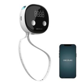 Cecotec Surface Precision Body Cinta Metrica Corporal Digital - Pantalla LED - Medidas Personalizables - Registro Automatico de