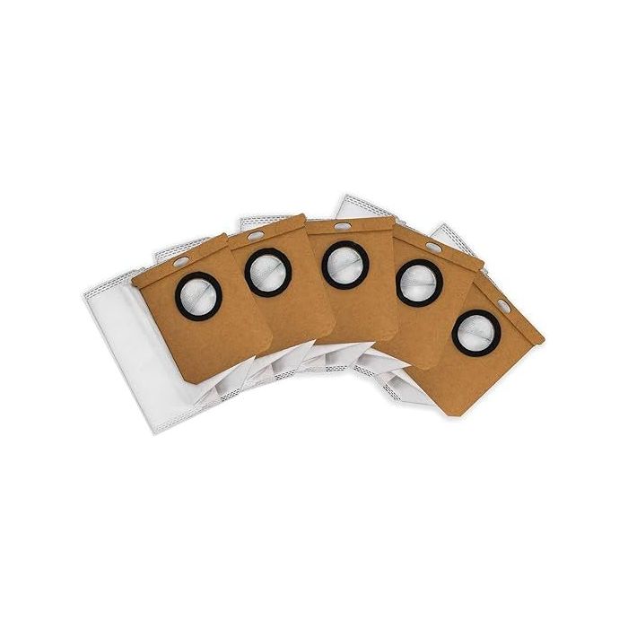 Cecotec Pack de 5 Bolsas de Recambio para Conga X50/X70/X100 - Instalacion Rapida - Color Blanco
