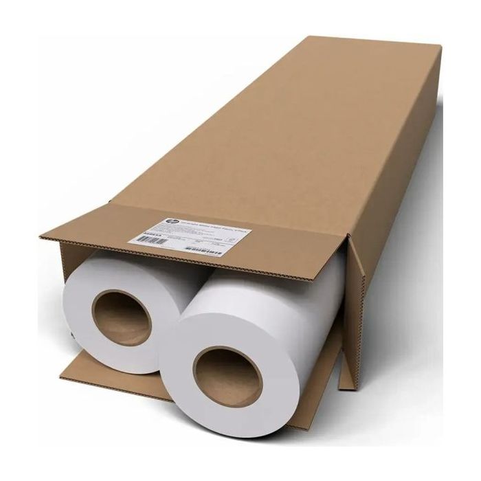 HP Pack de 2 Rollos Papel Plotter Blanco Brillante 90gr 36  - 914mm x 45.7m