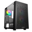 Abysm Danube Inva MX202 Caja Torre ITX, micro ATX - Lateral Cristal Templado - 3.5  y 2.5  - USB-A, USB-C y Audio - 3 Ventilador