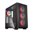 Abysm Danube Kamp BX300 Black Caja Torre ATX, ITX, Micro ATX - Lateral Cristal Templado - 3.5  y 2.5  - USB-A, USB-C y Audio - 4