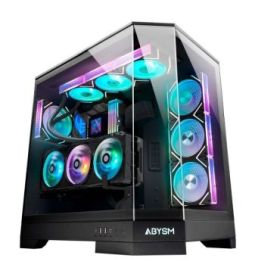 Abysm Danube Sava H600 Black Caja Torre E-ATX, ATX, ITX, Micro ATX - Lateral y Frontal Cristal Templado - 3.5  y 2.5  - USB-A, U