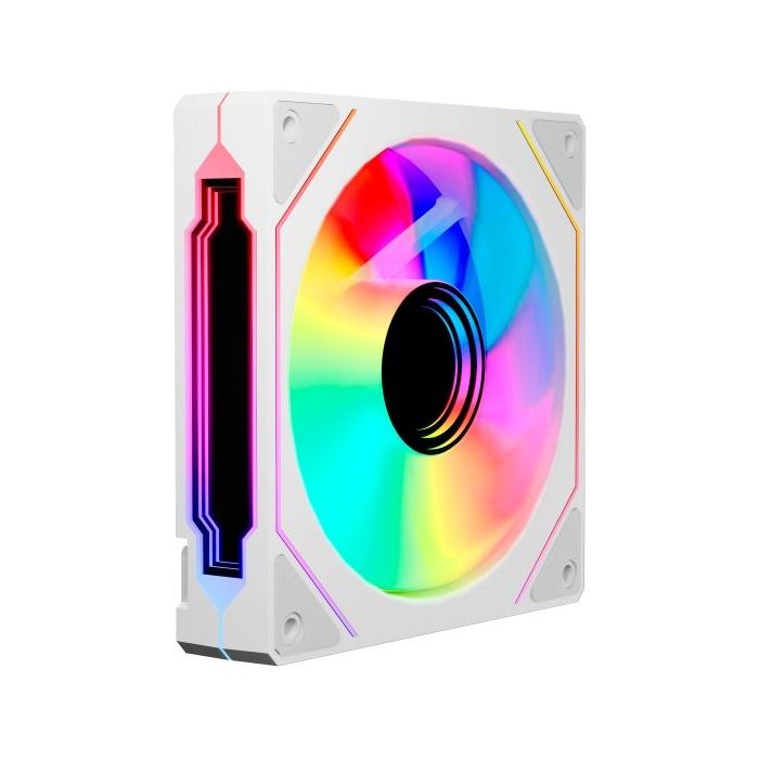 Abysm Gaming Arclight 3.0 Ventilador 120mm con Iluminacion ARGB - Velocidad Max. 1600rpm - Color Blanco