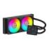 Abysm Oceanic TIDE 240 ARGB Kit de Refrigeracion Liquida - 2 Ventiladores de 120mm - Iluminacion ARGB - Bomba 2500rpm - Tubos de