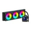 Abysm Oceanic LCD 360 ARGB Kit de Refrigeracion Liquida - 3 Ventiladores de 120mm - Iluminacion ARGB - Pantalla LCD 2.8  - Bomba