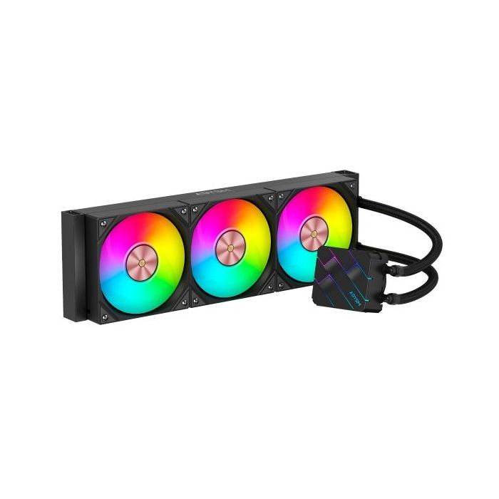 Abysm Oceanic TIDE 360 ARGB Kit de Refrigeracion Liquida - 3 Ventiladores de 120mm - Iluminacion ARGB - Bomba 2500rpm - Tubos de