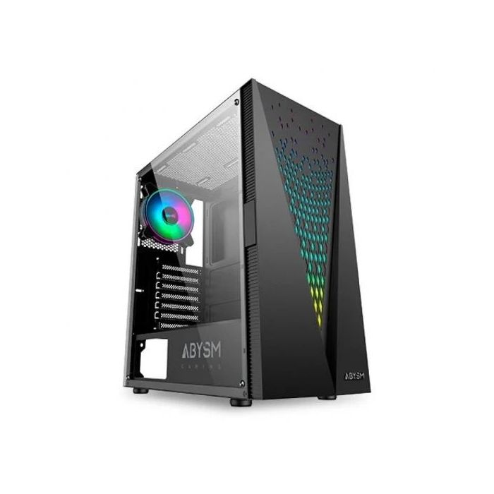 Abysm Gaming Danube Kolpa ARGB Caja Torre ATX, ITX, micro ATX - Lateral Cristal Templado - 3.5  y 2.5  - USB-A 2.0/3.2 y Audio -