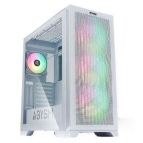 Abysm Gaming Danube Mura White BX300 ARGB Caja Torre ATX, EATX, ITX, micro ATX - Lateral Cristal Templado - 3.5  y 2.5  - USB-C