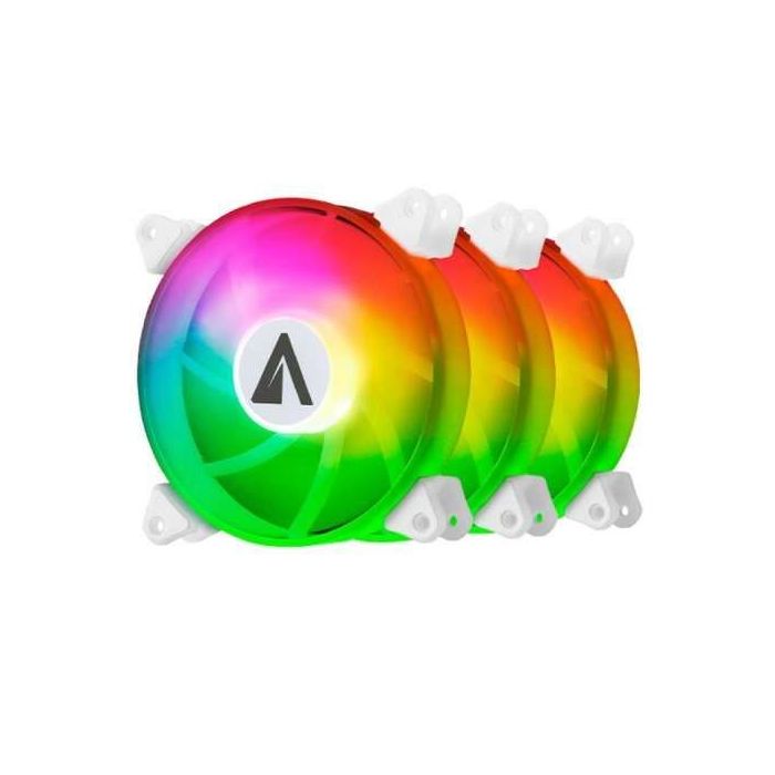 Abysm Gaming Arclight Pack de 3 Ventiladores 120mm con Iluminacion ARGB - Velocidad Max. 1500rpm - Incluye Controlador y Mando a