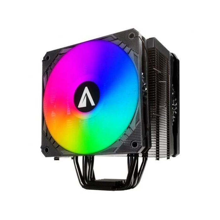 Abysm Gaming Snow IV ARGB Ventilador CPU 120mm con Disipador 4 Heatpipes - Iluminacion ARGB - Velocidad Max. 1600rpm - Color Neg