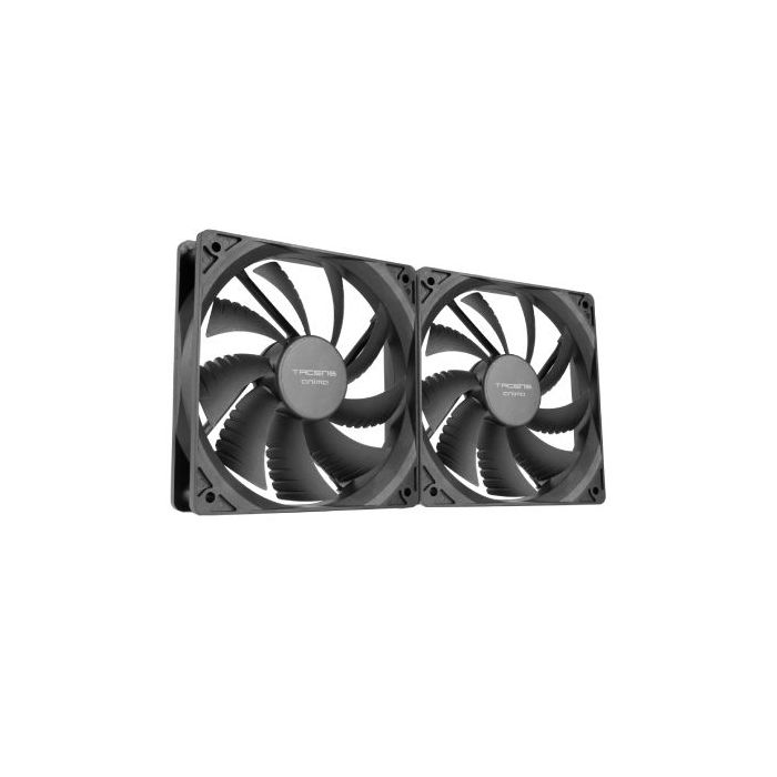 Tacens Anima AF12X2 Pack de 2 Ventiladores de 120mm - Rodamientos Fluxus - Color Negro