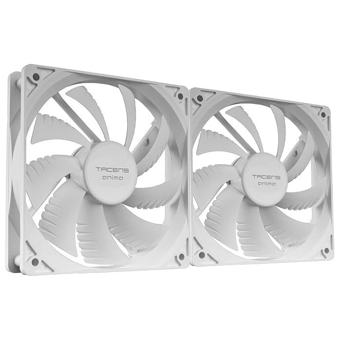 Tacens Anima AF12X2 Pack de 2 Ventiladores de 120mm - Rodamientos Fluxus - Color Blanco