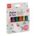 Apli Kids Pack de 6 Temperas con Purpurina en Tubo con Pincel 14ml - Practico y Sin Limpieza - Fomenta Creatividad y Colaboracio