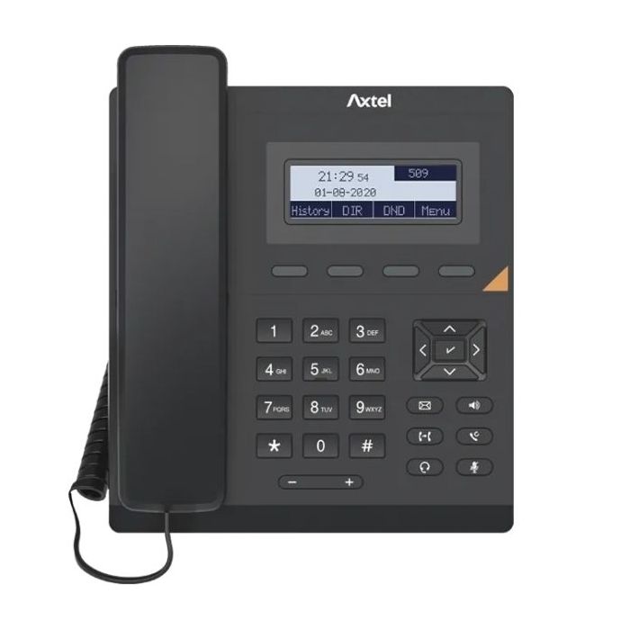 Axtel AX-200 Telefono fijo IP - PoE - 1000 Entradas - Color Negro
