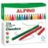 Alpino Pack Economy con 216 Rotuladores de Colores - Punta de 3mm - Superlavables y Brillantes - Uso Escolar - Desarrolla la Cre