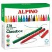 Alpino Pack Economy con 216 Rotuladores de Colores - Punta de 3mm - Superlavables y Brillantes - Uso Escolar - Desarrolla la Cre
