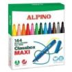 Alpino Maxi Pack Economy de 144 Rotuladores Gruesos - Punta de 6mm - Superlavables, Resistentes, Duraderos y de Colores Brillant