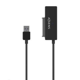 Aisens Adaptador SATA a USB-A USB 3.0/USB3.1 GEN1 para Discos Duros 2.5  y 3.5  con Alimentador - Color Negro