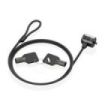 Aisens Cable de Seguridad de Acero con Cerradura de Llave - Compatible con Kensington Lock - para Ordenador, Monitor y Portatil