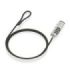Aisens Cable de Seguridad Nano con Combinacion - Acero Revestido en Vinilo - Compatible con Ranura Nano 2.5x6mm - Cerradura de 4