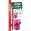 Stabilo Easygraph Pack con Lapiz de Grafito + Sacapuntas con Deposito + Goma de Borrar - Mina HB de 3.15mm - Diseño Ergonomico -
