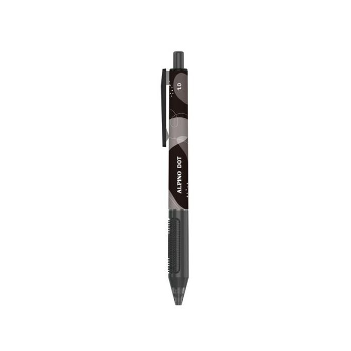Alpino Dot Boligrafo Retractil - Punta 1mm - Agarre Suave - Color Negro