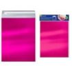 Bismark Pack de 4 Sobres Metalizados - Medidas 324x254mm - Cierre Autoadhesivo - Ideal para Regalos - Color Rosa Metalizado