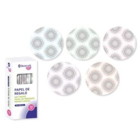 Bismark Mandalas Rollo de Papel Regalo - Medidas 70cmx200cm - 5 Diseños Diferentes
