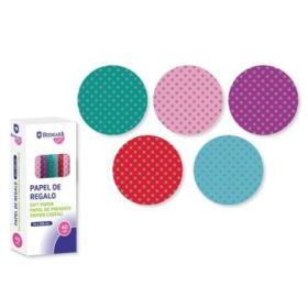 Bismark Dots Rollo de Papel Regalo - Medidas 70cmx500cm - 5 Diseños Diferentes