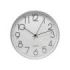 Bismark Reloj Oficina Plata - Marco Plastico - Lente de Cristal - Manecillas de Aluminio - Esfera de PVC - Color Plata