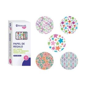 Bismark Momentos Especiales Rollo de Papel Regalo - Medidas 70cmx200cm - 5 Diseños Diferentes