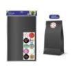 Bismark Pack de 10 Sobres Papel Kraft 50grs con 10 Pegatinas para Cierre - Medidas 30x47x8cm - Ideal para Regalos - Color Negro