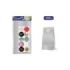 Bismark Pack de 10 Sobres Papel Kraft 50grs con 10 Pegatinas para Cierre - Medidas 19x36x6cm - Ideal para Regalos - Color Plata