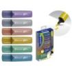 Bismark Pack de 6 Marcadores Fluorescentes Glitter Metalizados - Tinta de Secado Rapido - Punta Biselada - Ideal para Subrayar y
