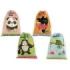 Bismark Animals Bolsa Escolar para Merienda - Medida 22x35cm - Ciere de Tiras - 4 Diseños Diferentes