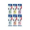 Bismark Long-Life Pack de 1 Mini Marcador + 1 Marcador Fluorescente - Tinta de Secado Rapido - Punta Biselada - Ideal para Subra