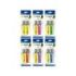 Bismark Long-Life Pack de 2 Marcadores Fluorescentes- Tinta de Secado Rapido - Punta Biselada - Ideal para Subrayar y Resaltar -